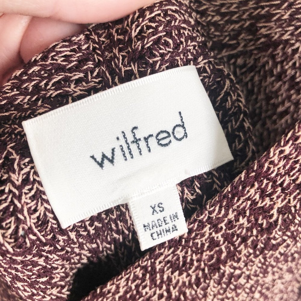 Aritzia Wilfred Fitted Knit Midi Marbled Dress - Picture 4 of 8